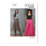 Patron vogue 1910y5 - pantalon pliss  jambes larges du 46 au 54 - vogue - mondial tissus