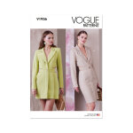 Patron vogue 1936f5 - robe style blazer du 44 au 52 - vogue - mondial tissus