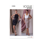 Patron vogue 1942f5 - jupe ajuste du 44 au 52 - vogue - mondial tissus