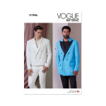 Patron vogue 1946muu - veste homme du du 34  40 - vogue - mondial tissus