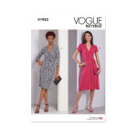 Patron vogue 1952a5 - robe portefeuille du 34 au 42 - vogue - mondial tissus