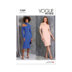 Patron vogue 1969y5 - robe moulante paules dnudes du 46 au 54 - vogue - mondial tissus