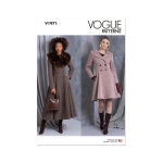 Patron vogue 1971r5 - manteau ajust du 42 au 50 - vogue - mondial tissus