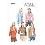 Patron vogue 7975d veste femme tweed sans col style chanel - 5 variations - du 40 au 44 - vogue - mondial ...