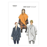 Patron vogue 8930y manteau femme col  grand revers - super facile - du 32 au 42 - vogue - mondial tissus ...