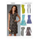 Patron vogue 9050e5 robe femme fourreau ou patineuse - du 42 au 50 - vogue - mondial tissus