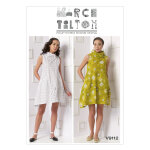 Patron vogue 9112y robe femme boule col cagoule par marcy tilton - du 32 au 42 - vogue - mondial tissus ...