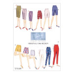 Patron vogue 9189a5 pantalon, pantacourt et short femme vintage 1960's sixties - dessin original de 1960 ...