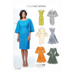 Patron vogue 9239a5 robes femme fourreau ou vase - 6a5 dclinaisons  coudre bonnets a, b, c & d - ...
