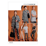 Patron vogue 9275y ensemble femme veste zippe tunique pantalon et legging du 32 au 42 - vogue - mondial ...