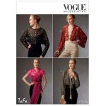 Patron vogue 9276os bol�ros femme, capes et ch�les par tafa - du 36 au 50 - vogue - mondial tissus
