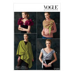 Patron vogue 9291xy charpe, bolro et chle femme par kathryn brenne - du 36 au 46 - vogue - mondial ...