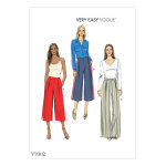 Patron vogue 9302osz pantalons femme vass 2 longueurs - du du xs au xl - vogue - mondial tissus
