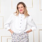 Patron vogue femme 1769 chemise  plastron - vogue - mondial tissus
