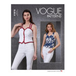 Patron vogue v1810b5 gilet corset femme 36 - 44 - vogue - mondial tissus