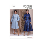Patron vogue v1983h5 femme robe ajuste et vase 34 au 42 - vogue - mondial tissus