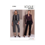 Patron vogue v1993u5 femme veste courte 44 au 52 - vogue - mondial tissus