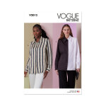 Patron vogue v2012u5 femme chemise ample 44 au 52 - vogue - mondial tissus