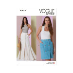 Patron vogue v2013u5 femme jupe ajuste 44 au 52 - vogue - mondial tissus