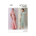 Patron vogue v2027d5 femme robe moulante 32 au 40 - vogue - mondial tissus