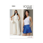 Patron vogue v2034y5 femme short ou pantalon style marin 46 au 54 - vogue - mondial tissus