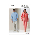 Patron vogue v2039a adulte chemise du s au xxl - vogue - mondial tissus