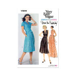 Patron vogue v2040u5 femme robe portefeuille 44 au 52 - vogue - mondial tissus