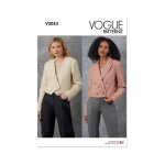 Patron vogue v2053d5 veste croise ample du 32 au 40 - vogue - mondial tissus