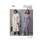 Patron vogue v2055y5 manteau trench pour femme du 46 au 54 - vogue - mondial tissus