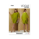 Patron vogue v2065b5 femme robe ample 36 au 44 - vogue - mondial tissus