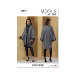 Patron vogue v2071a femme veste ample xs au xxl - vogue - mondial tissus