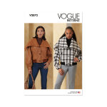Patron vogue v2072a femme veste bomber xs au xxl - vogue - mondial tissus