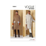 Patron vogue v2075a femme manteau manches chauve au souris xs au xxl - vogue - mondial tissus