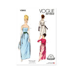 Patron vogue v2082y5 femme robe du soir 46 au 54 - vogue - mondial tissus