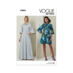 Patron vogue v2083y5 robe col polo femme 46 - 54 - vogue - mondial tissus