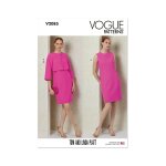 Patron vogue v2085p5 robe et bolro femme 40 - 48 - vogue - mondial tissus