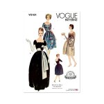 Patron vogue v2101u5 robe vintage femme 44 - 52 - vogue - mondial tissus