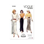 Patron vogue v2102h5 jupe vintage femme 34 - 42 - vogue - mondial tissus