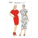Patron vogue v9021e5 robe femme 42 - 50 - vogue - mondial tissus