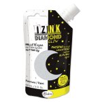 Peinture textile 3d izink diamond glow phospho argent 60ml - aladine - mondial tissus