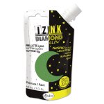 Peinture textile 3d izink diamond glow phospho vert 60ml - aladine - mondial tissus