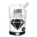 Peinture textile 3d paillettes izink diamond noir 80 ml - aladine - mondial tissus