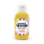 Peinture textile jaune d'or pot 50ml - origine france - graine cr�ative - mondial tissus