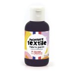 Peinture textile noir pot 50ml - origine france - graine crative - mondial tissus