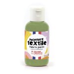Peinture textile vert kaki pot 50ml - origine france - graine cr�ative - mondial tissus