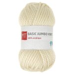 Pelote 100 gr basic jumbo knit 100% acrylique cru mt - mt - mondial tissus
