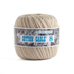 Pelote coton cable  crochet n8 cru - mondial tissus