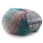 Pelote de fil  tricoter algasoie imprime multico vert / orange 210m - plassard - plassard - mondial ...