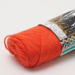 Pelote de fil  tricoter alpaga orange 180m - plassard - plassard - mondial tissus