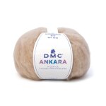 Pelote de fil  tricoter ankara beige - dmc - dmc - mondial tissus